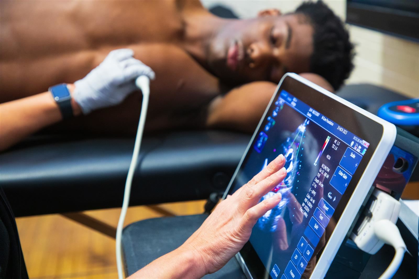  For the love of the game, student athletes receive heart screenings (Video)
